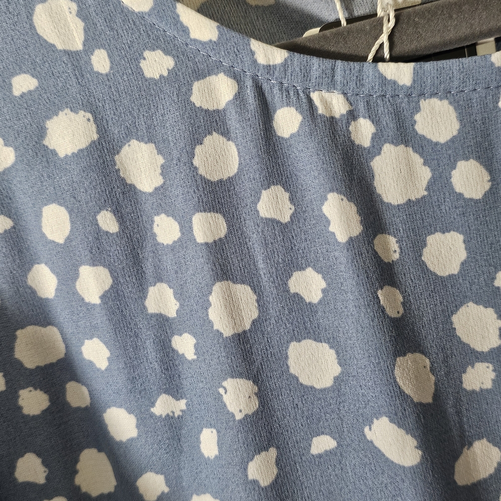 Blue Polka Dot Maxi Dress - Picture 4 of 4